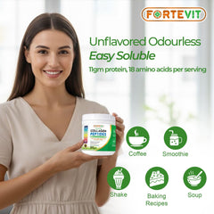 NOVONEX FORTEVIT blends into smoothies for skin and joint support.