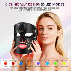 Novurial red and infrared modes offer full-face treatment options