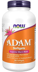 NOW Foods Adam bottle in hand suggests a simple daily supplement routine.