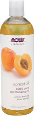 NOW Foods apricot kernel oil bottle for hair and skin hydration
