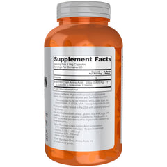 NOW Foods BCAAs label closeup highlighting essential amino acids.