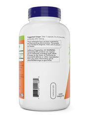 NOW Foods Cayenne label close-up emphasizing allergen-conscious formulation