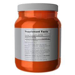 NOW Foods Creatine Monohydrate powder pour demonstrates easy mixing for lean mass.