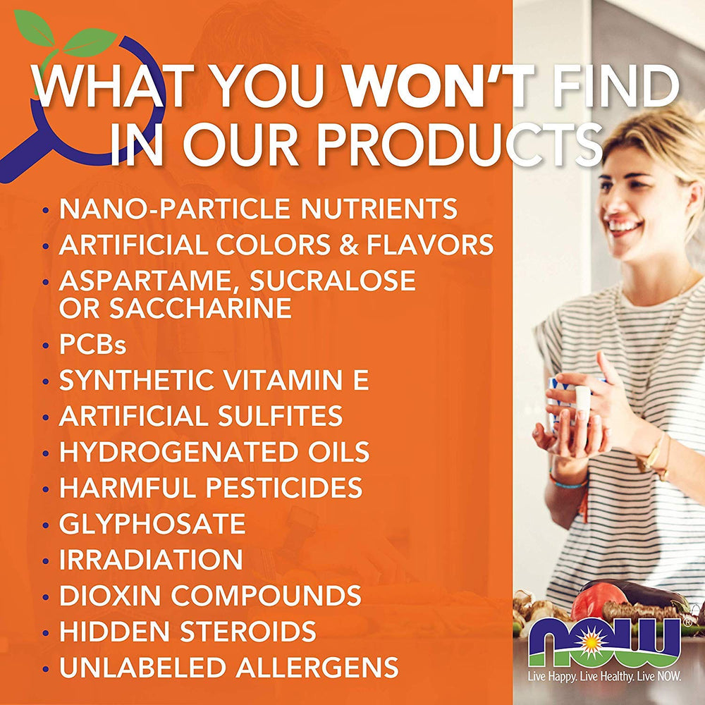 Packaging highlights vegan, non-GMO, and kosher features.