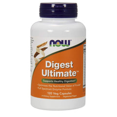 NOW Foods Digest Ultimate bottle with vegan capsules for digestive support