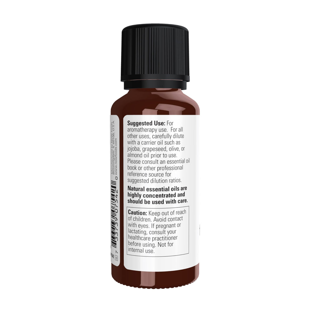 NOW Foods Frankincense oil diffuser-use illustrating easy room aromatherapy setup.