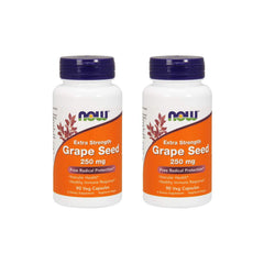 NOW Foods Grape Seed Extract bottle front; high polyphenol content