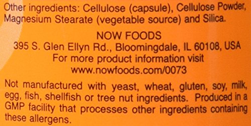 NOW Foods L-Carnitine 500 mg bottle with USA packaging from a family-owned company.