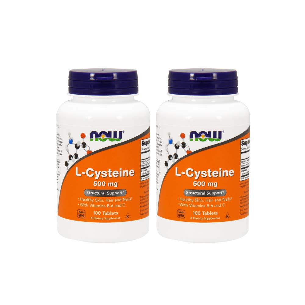NOW Foods L-Cysteine 500 mg bottle for daily use.