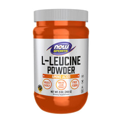 NOW Foods Leucine powder container for easy mixing and post-workout use