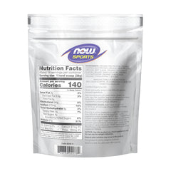 NOW Foods Chocolate Plant Protein scoop illustrating convenient daily serving