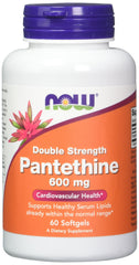 NOW Foods Pantethine 600 mg bottle offers convenient daily capsules for wellness