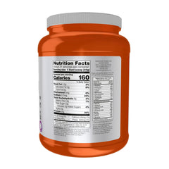 NOW Foods Pea Protein creamy chocolate powder close-up