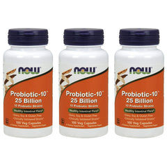 NOW Foods Probiotic-10 pack of 3 box communicates value and consistent supply.