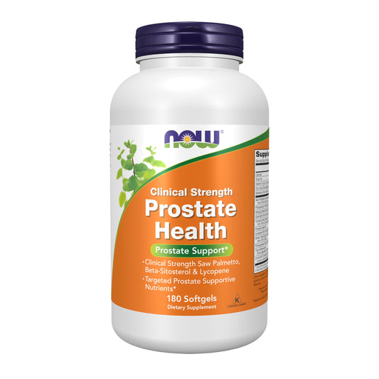 NOW Foods Prostate Health supplement bottle for daily support of healthy prostate function