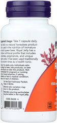 NOW Foods Royal Jelly gluten-free label for dietary compatibility.