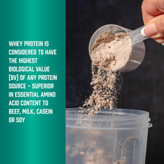 NOW Foods Whey Protein Concentrate nutrition-label-closeup demonstrates quality.