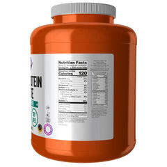 NOW Foods Whey Protein Isolate creamy vanilla serving scoop highlighting portion control.