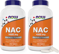 NOW Foods NAC 1,000 mg bottle front for daily antioxidant routine