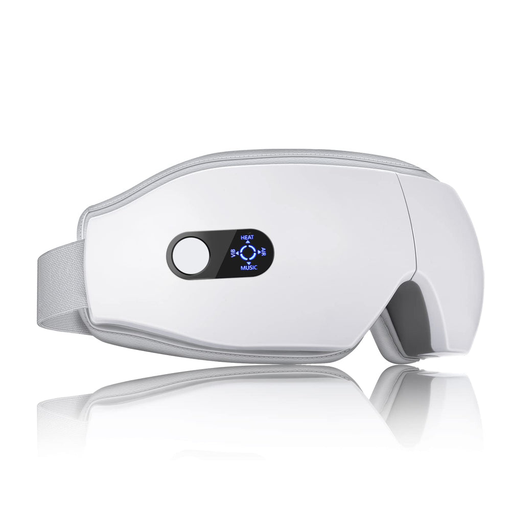 NOWWISH eye massager with heat close-up showing warm sensation for eye comfort.