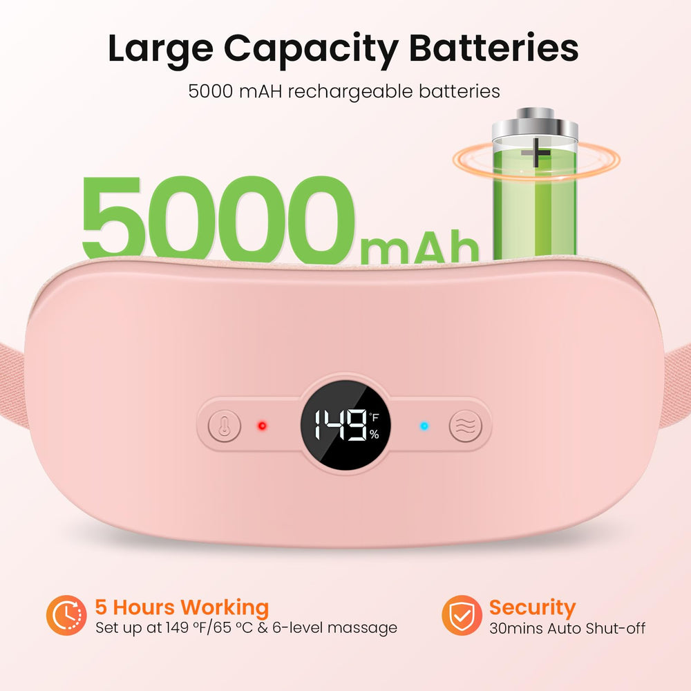 NOWWISH fast-heat belt delivers warmth in seconds for quick relief.