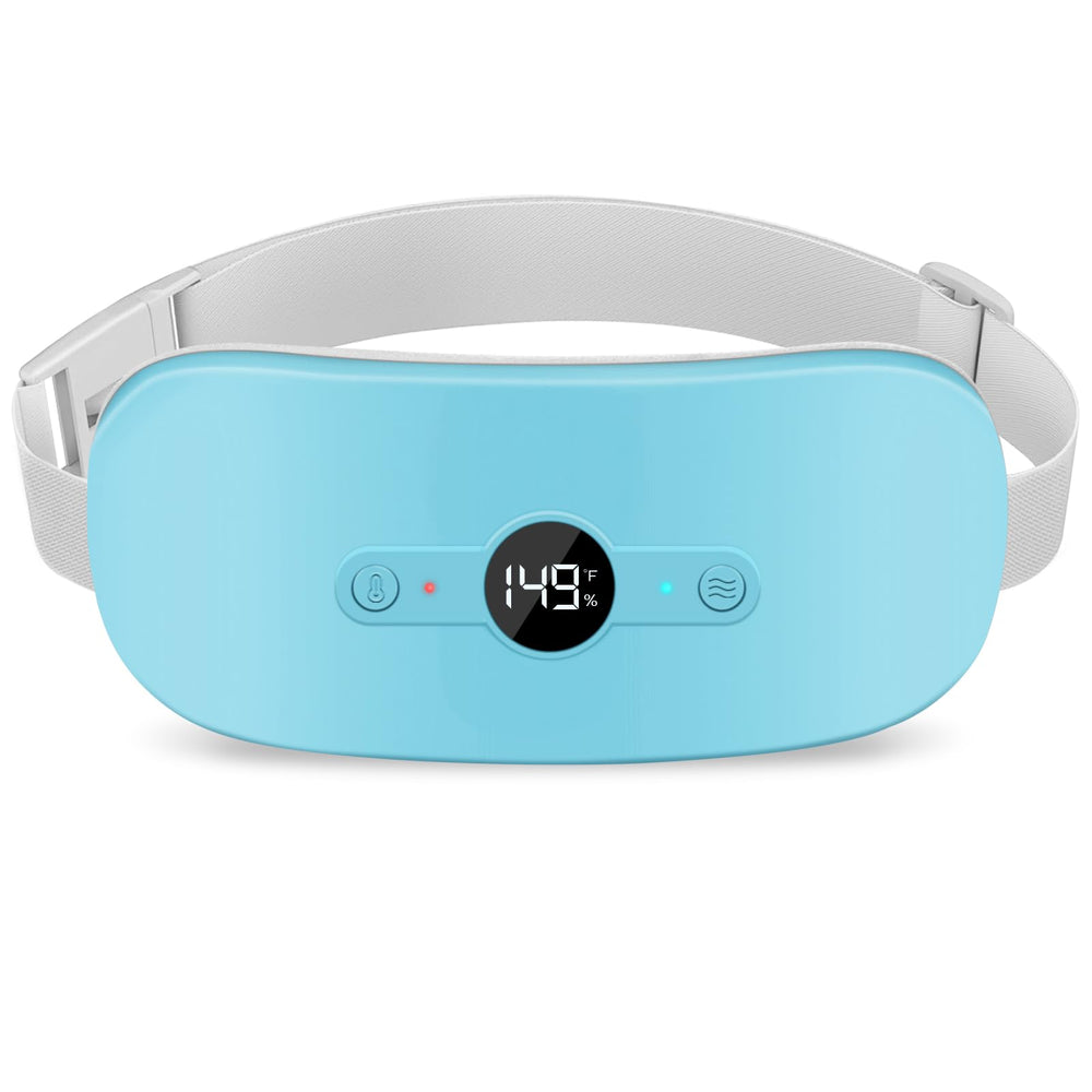 NOWWISH heating pad belt with LED display shows battery and temperature for easy control