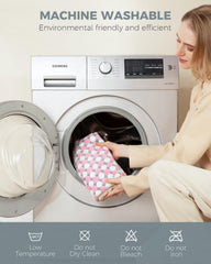 NOWWISH heating pad is machine washable for easy cleaning.
