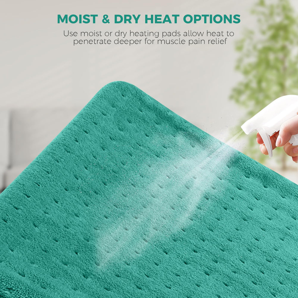 NOWWISH heating pad fabric is soft flannel for cozy skin contact.