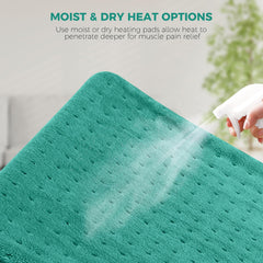 NOWWISH heating pad close-up shows ultra-soft flannel fabric.