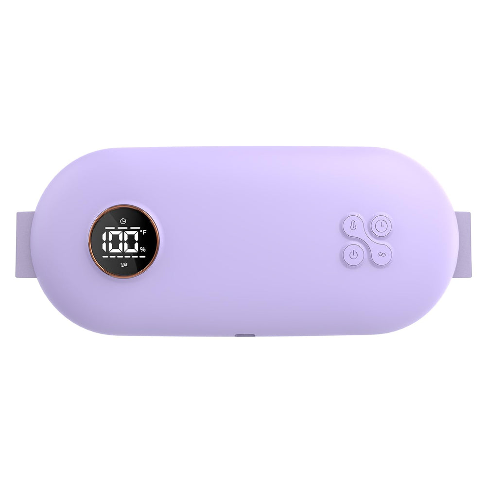 NOWWISH upgraded graphene heating pad with battery display for quick status check.
