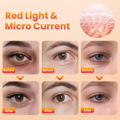 Npccto portable red-light eye glasses in a bag for travel convenience.
