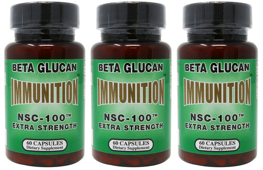 NSC Immunition 100 Extra Strength Beta Glucan bottle for daily immune support.
