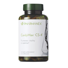 Nu Skin CordyMax CS-4 bottle with capsules for daily stamina support