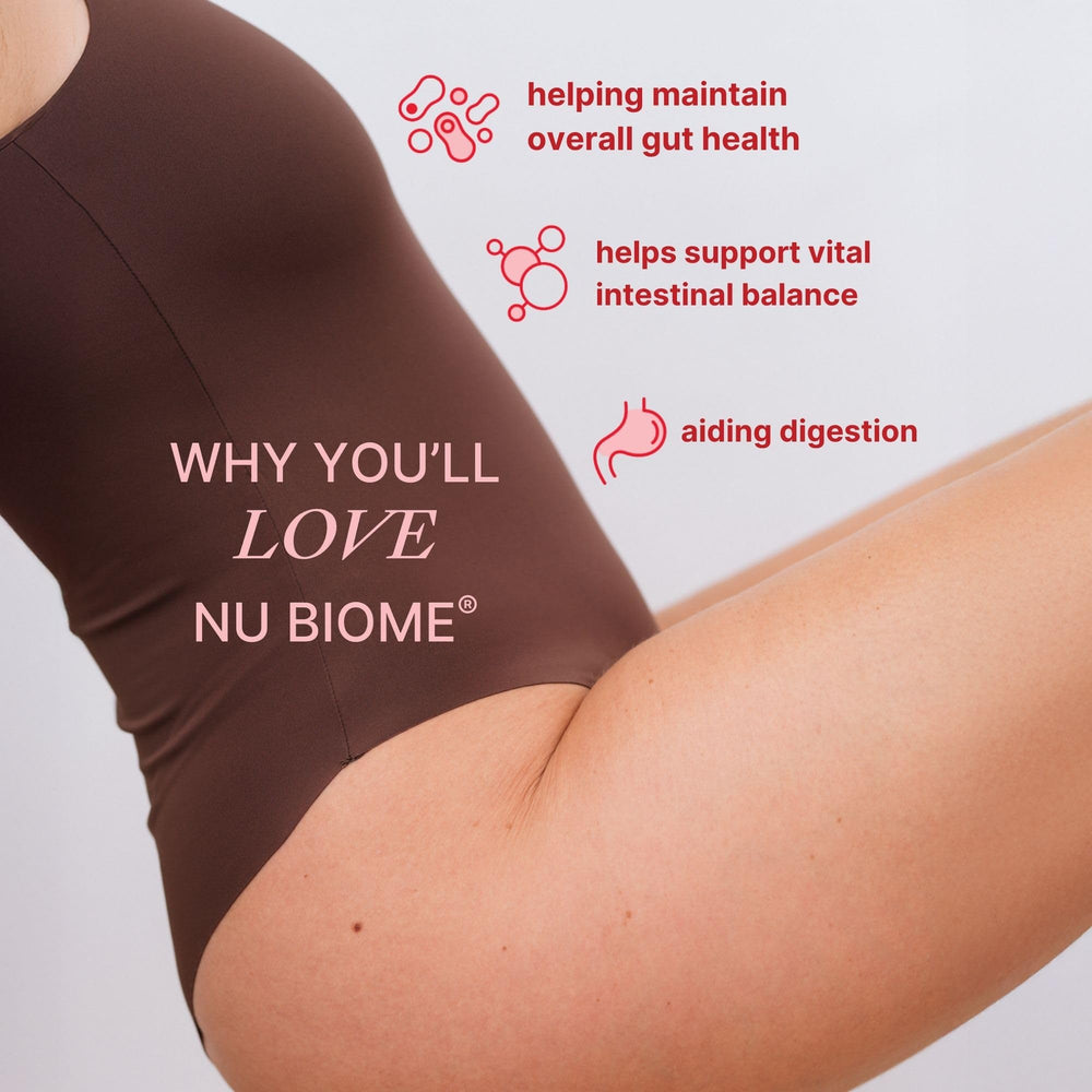 Closeup of Nu Skin Pharmanex Nu Biome ingredients for gut wellness.