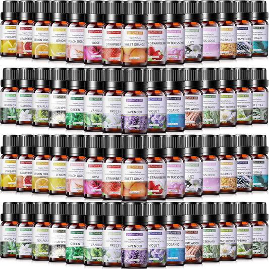 Nuanchu 108-bottle essential oils set for diffuser blends and mood enhancement.