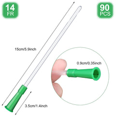 Nuanchu enema tubing with flexible rounded end for smooth water flow.