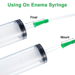 Nuanchu green PVC tubing for enema replacements, safe material