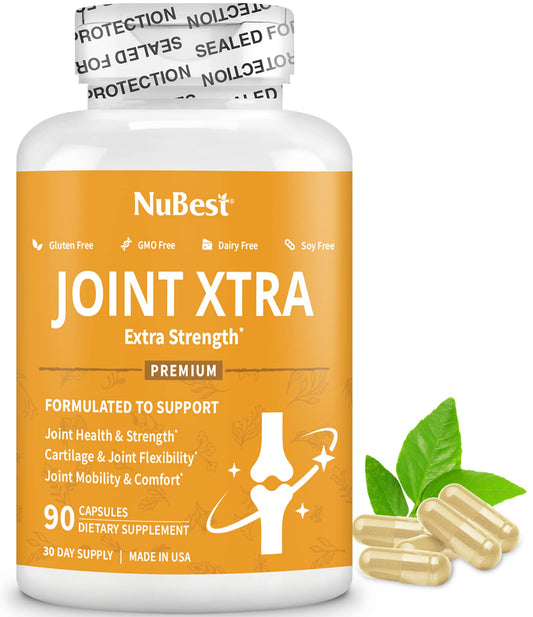 NuBest Joint Xtra bottle with capsules for daily joint support