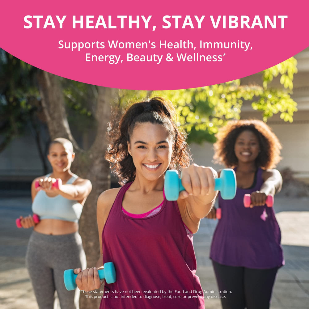 NuBest Women capsules highlight easy daily intake with vegan formula
