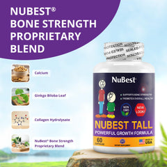 NuBest Tall capsules for children supporting growth and immunity.