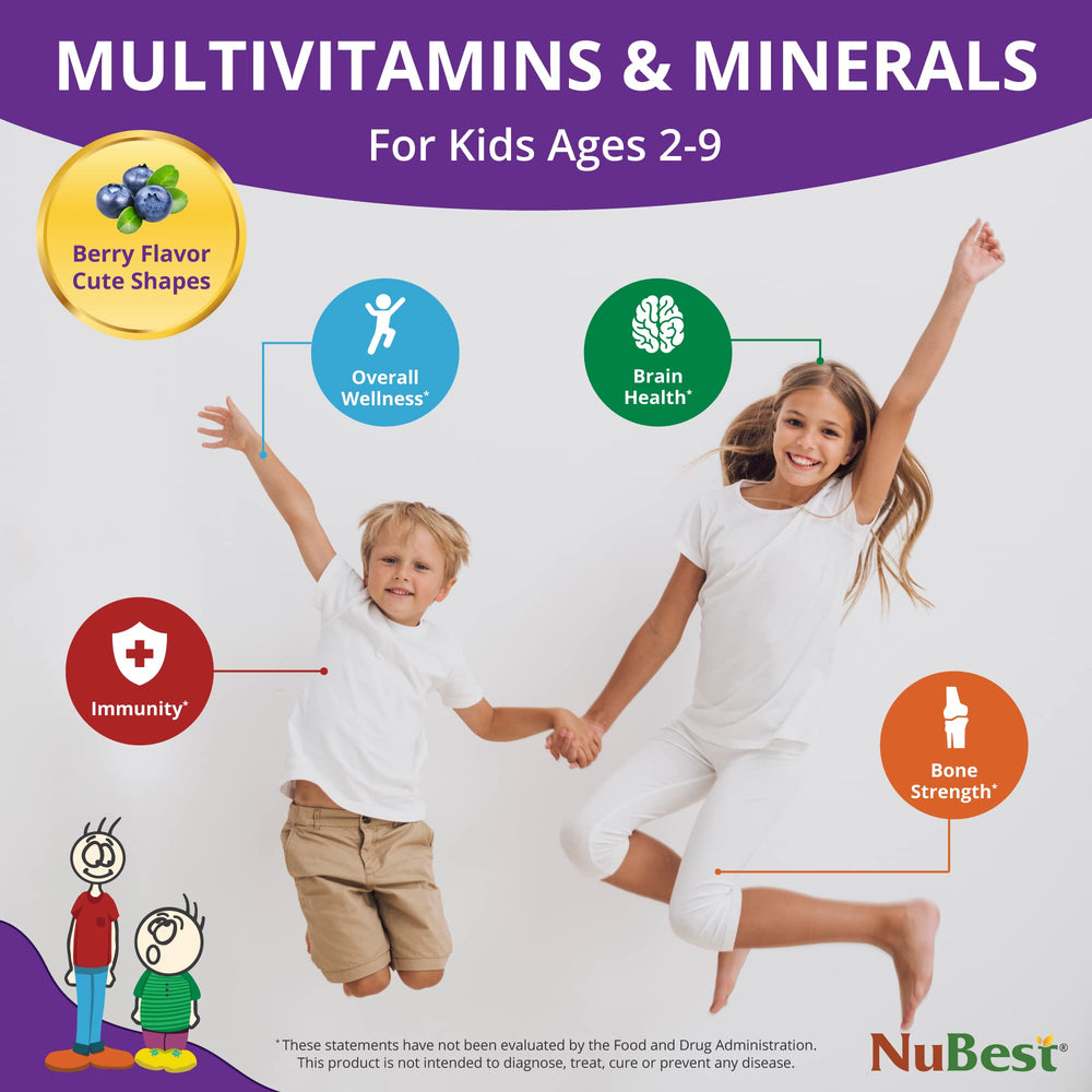 NuBest Tall Kids multivitamin-mineral blend for growth and energy