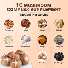 Nubetong Mushroom Gummies bottle front showing convenient daily supplement