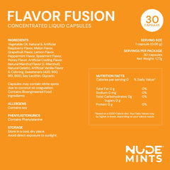 NUDE Mints provides dry mouth comfort with a refreshing mint flavor