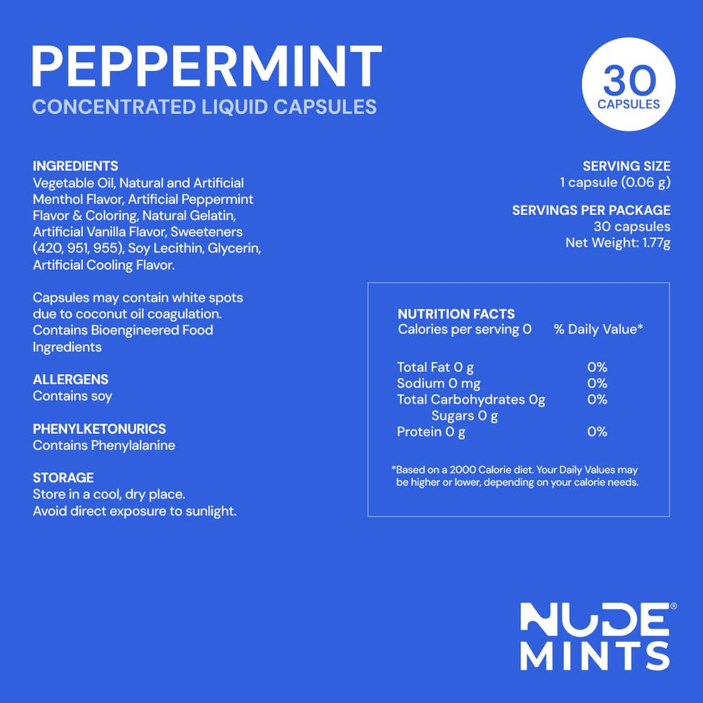 NUDE MINTS on-the-go case fits discreetly in pocket.