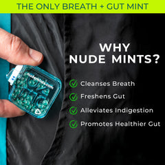 NUDE Mints outer and inner capsule design extends freshness for longer breath