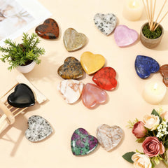 Nuenen multi color rose quartz heart for DIY and styling
