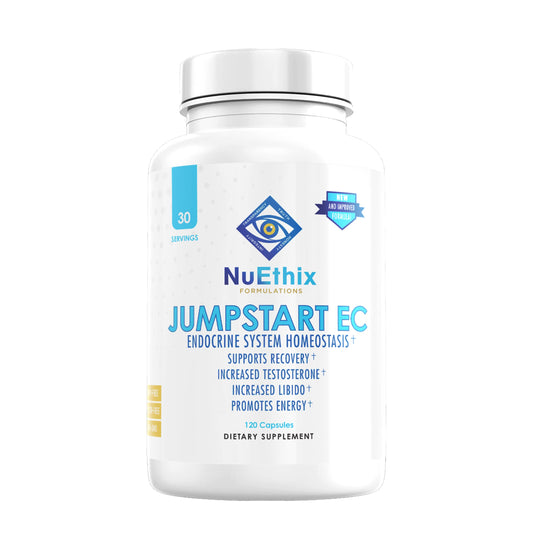 NuEthix Jumpstart EC bottle focuses on endocrine balance for daily wellness.