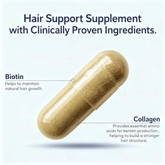 Nufolix hair strands close-up showing improved thickness.