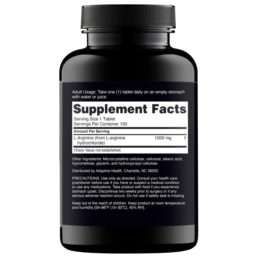 Nugenix Essentials L-Arginine tablets close-up highlights easy-to-swallow design.