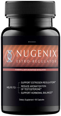 Nugenix Estro-Regulator bottle front view for daily vitality support